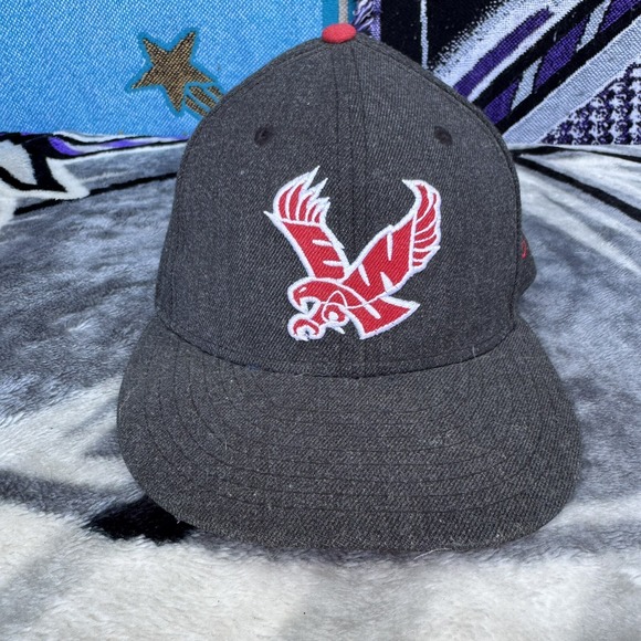 New Era Eastern Washington Eagles Flat Bill Snapback Adult Hat Cap - Picture 1 of 6